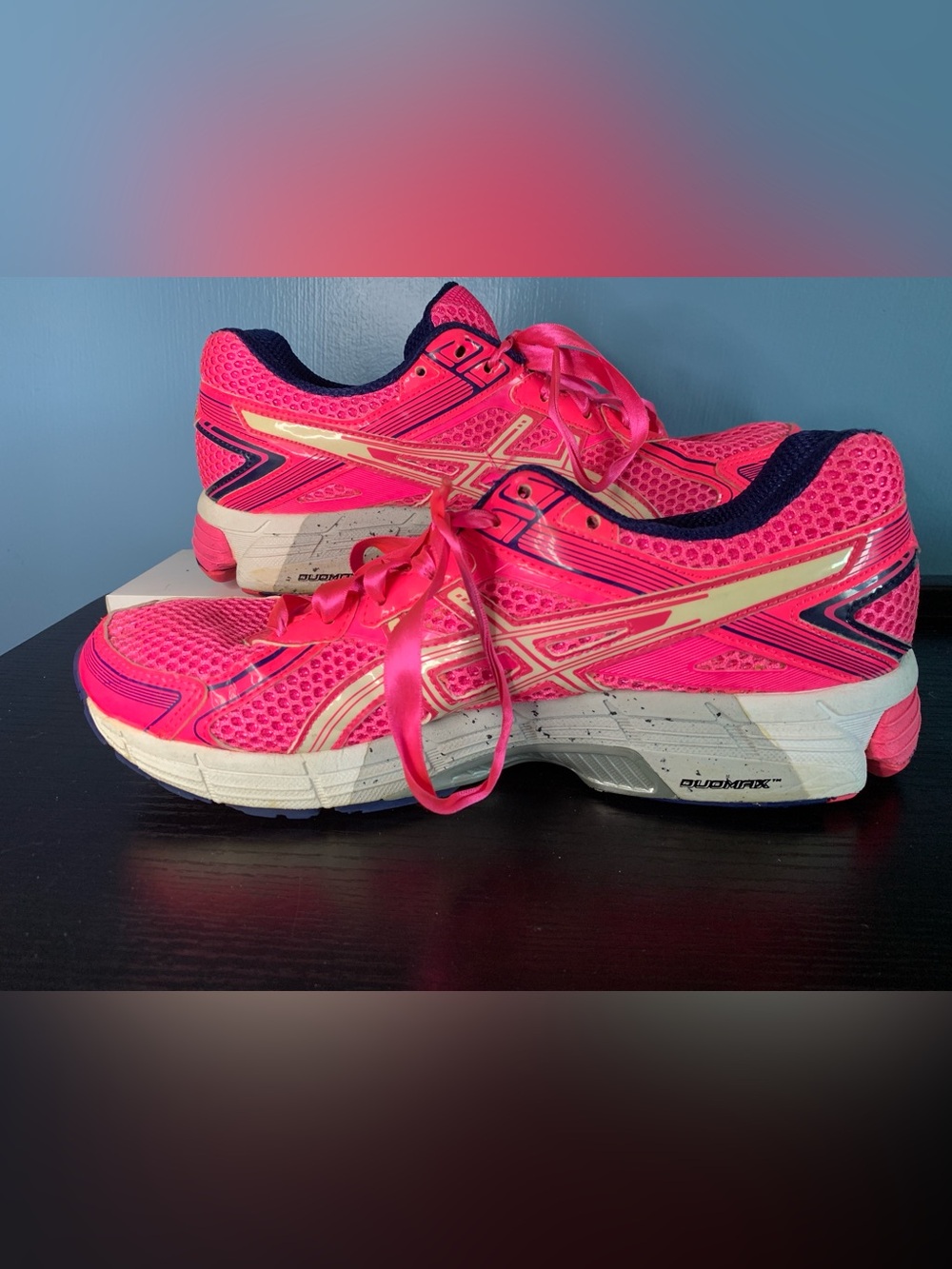 Asics Women’s Athletic Shoes - Hot Pink with Navy